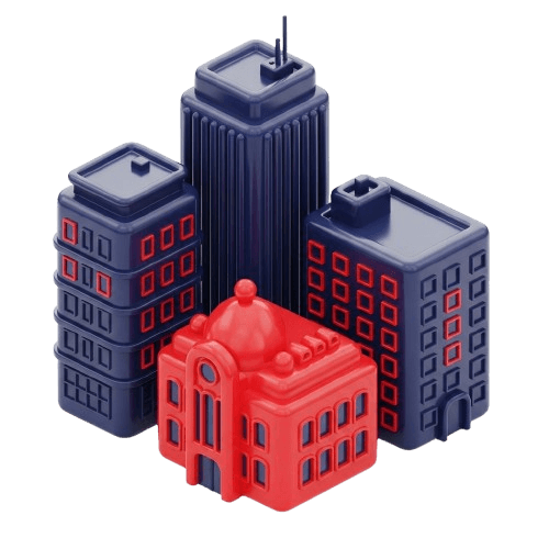 Biurowce, domy kultury, wspólnoty